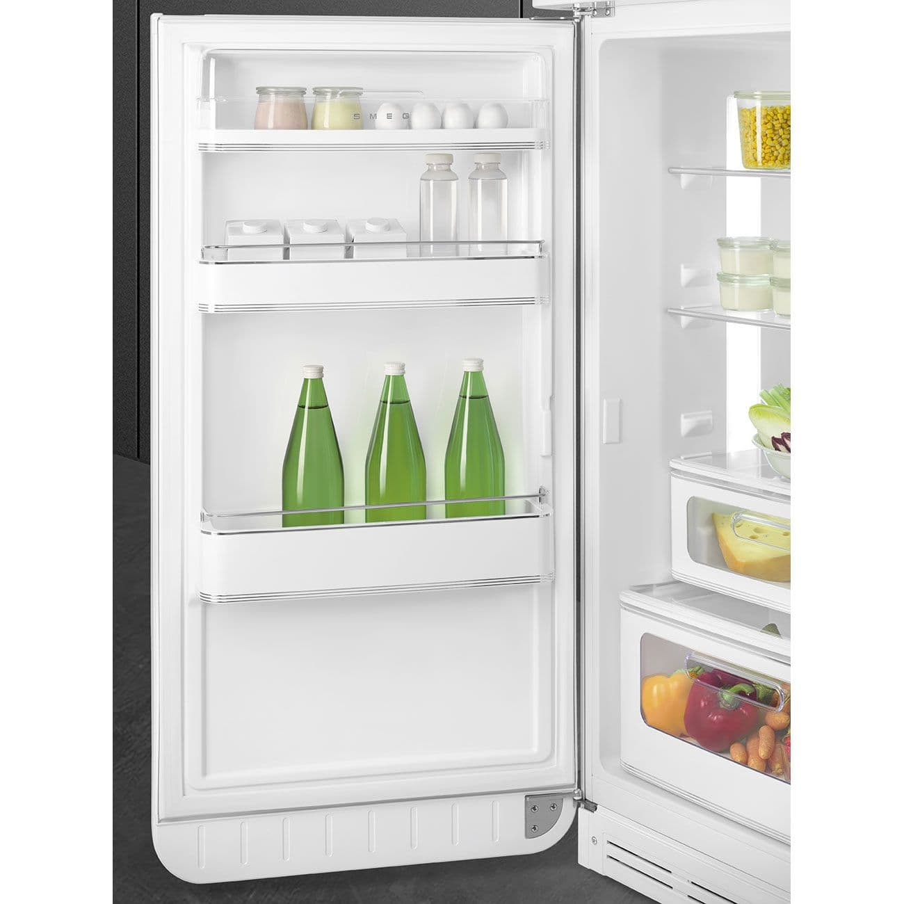 Standgerät Kühlschränke 2-türig, Weiß 50's Style Aesthetic - Thumbnail 7