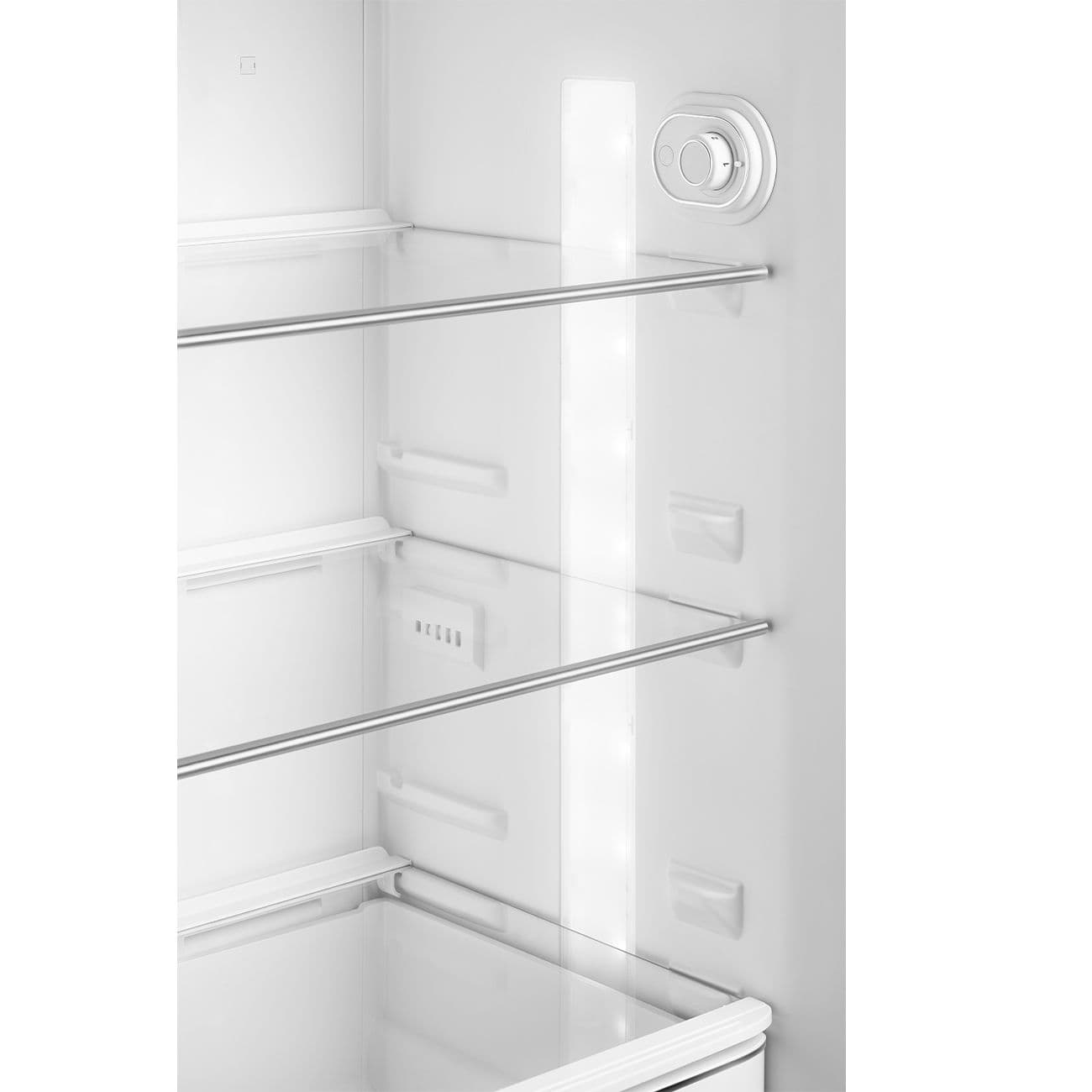 Standgerät Kühlschränke 2-türig, Silber 50's Style Aesthetic - Thumbnail 4