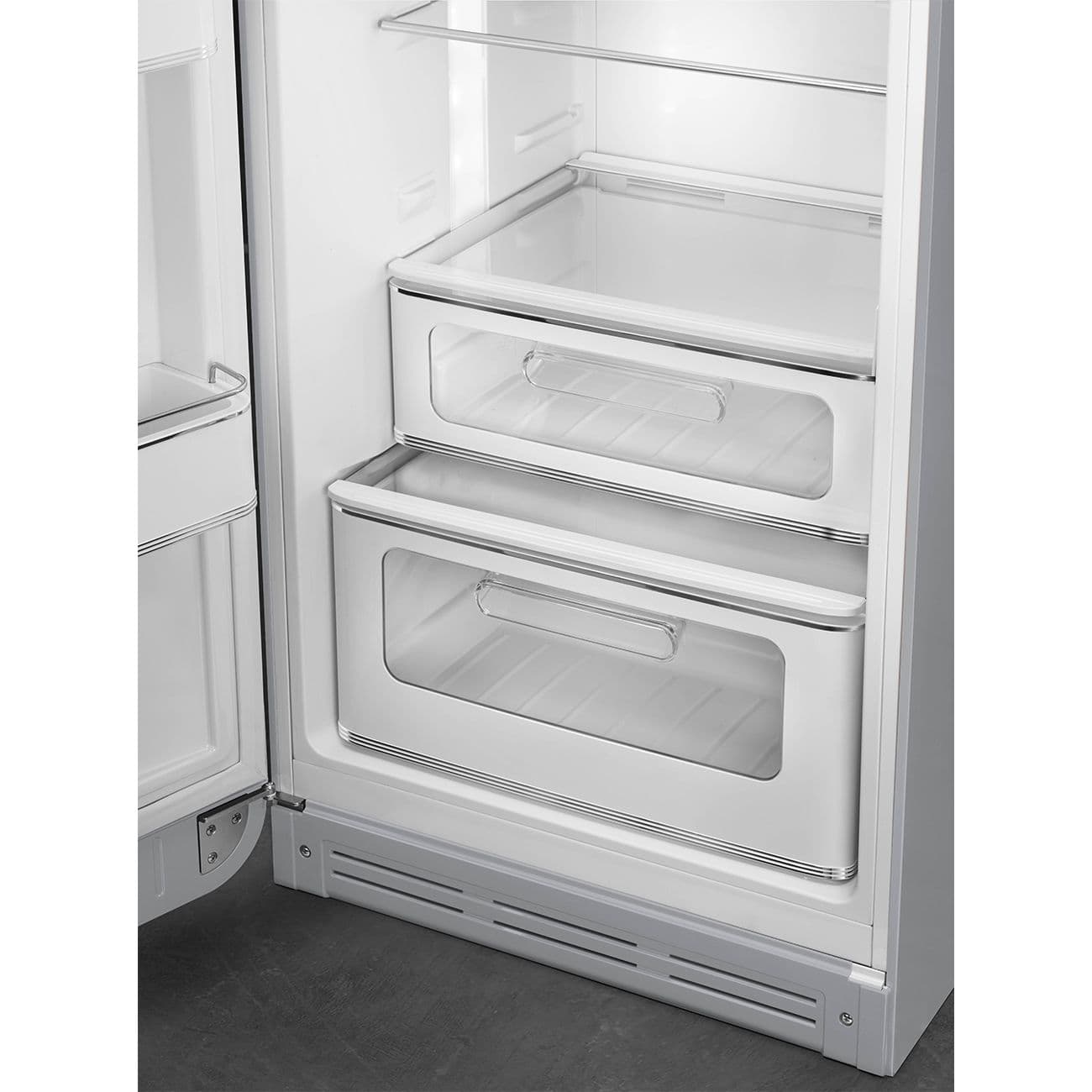 Standgerät Kühlschränke 2-türig, Silber 50's Style Aesthetic - Thumbnail 7