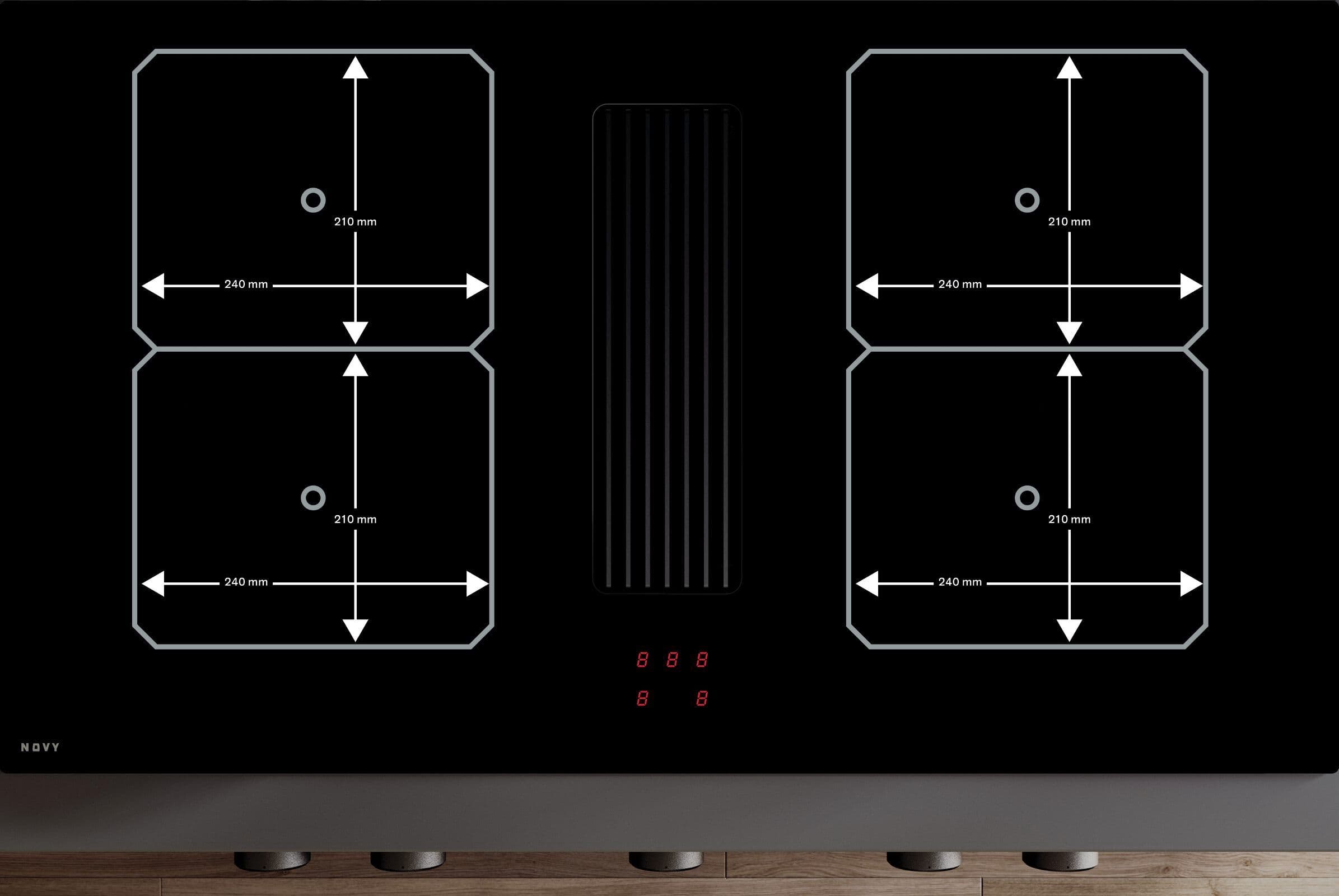 Muldenlüfter Novy Easy Prestige 90 cm - Thumbnail 5