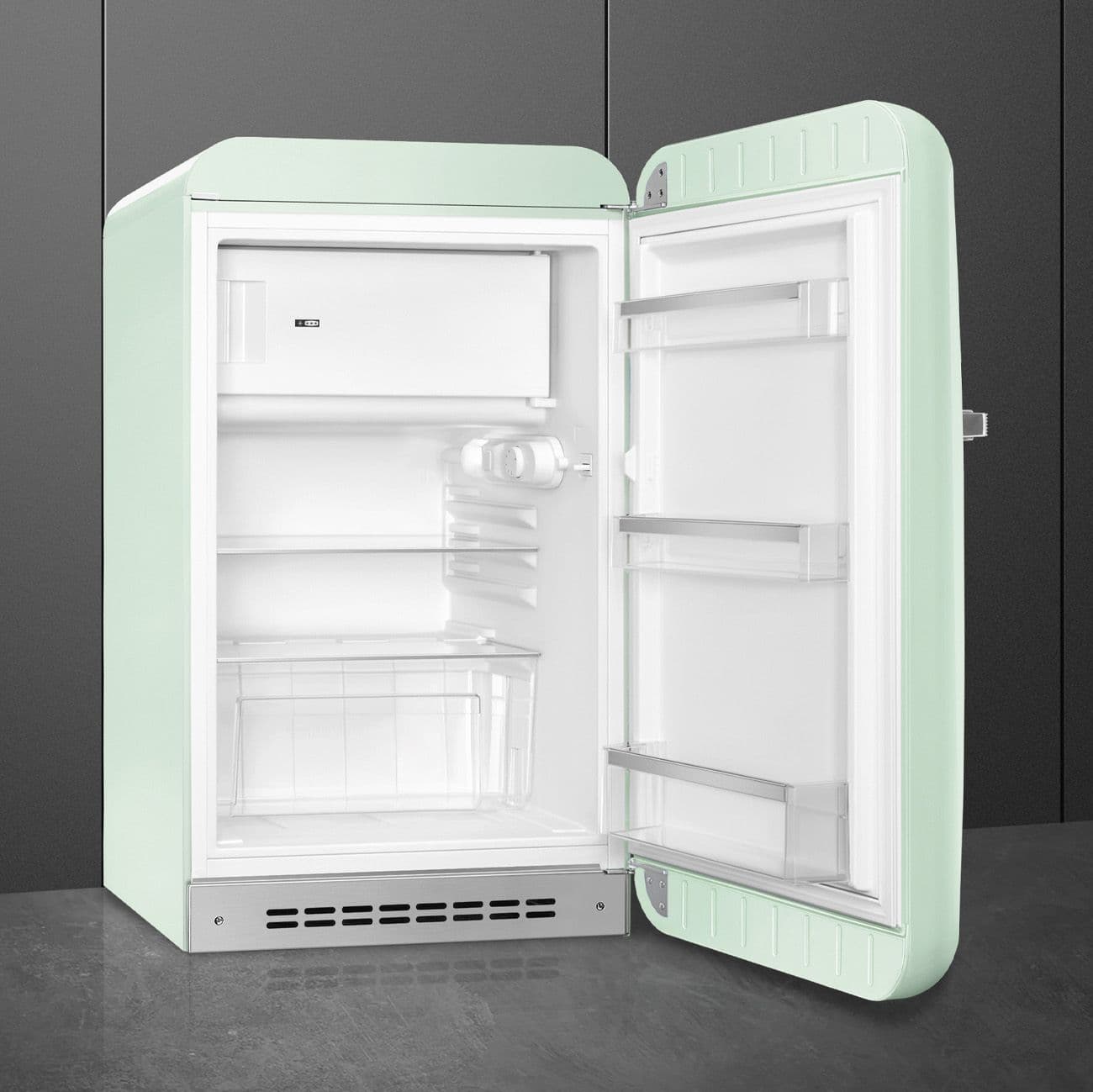 Standgerät Kühlschränke 1-türig, Pastellgrün 50's Style Aesthetic - Thumbnail 5