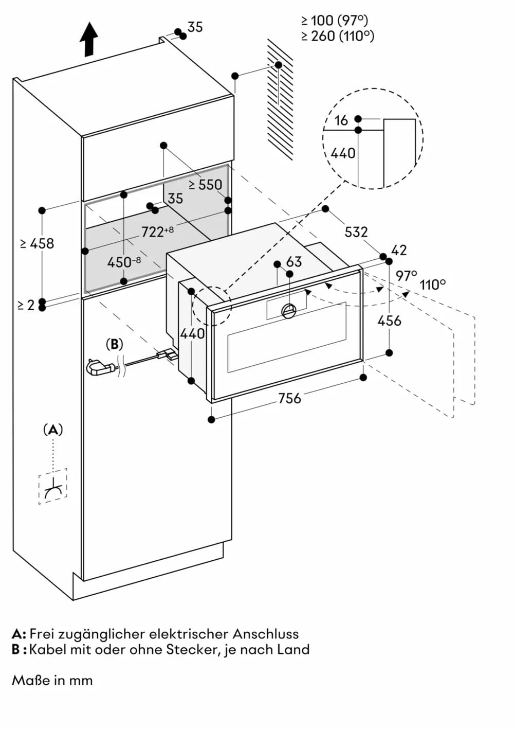 Gaggenau Serie Expressive Mikrowellen-Backofen 76 x 45 cm Türanschlag: links - Thumbnail 5