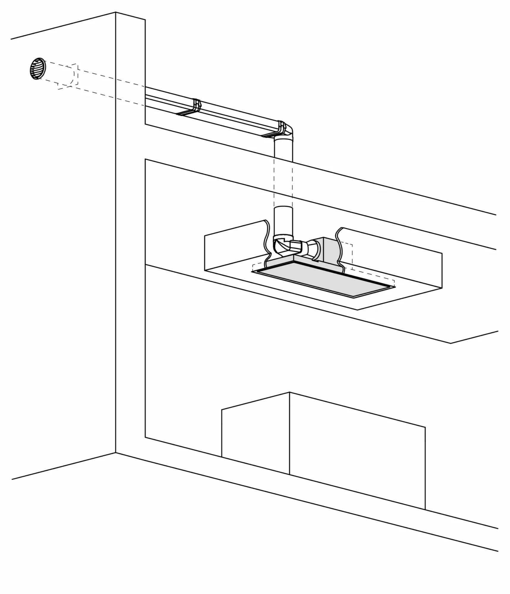 Serie 200 Deckenlüftung 120 cm Gaggenau Hellbronze - Thumbnail 7
