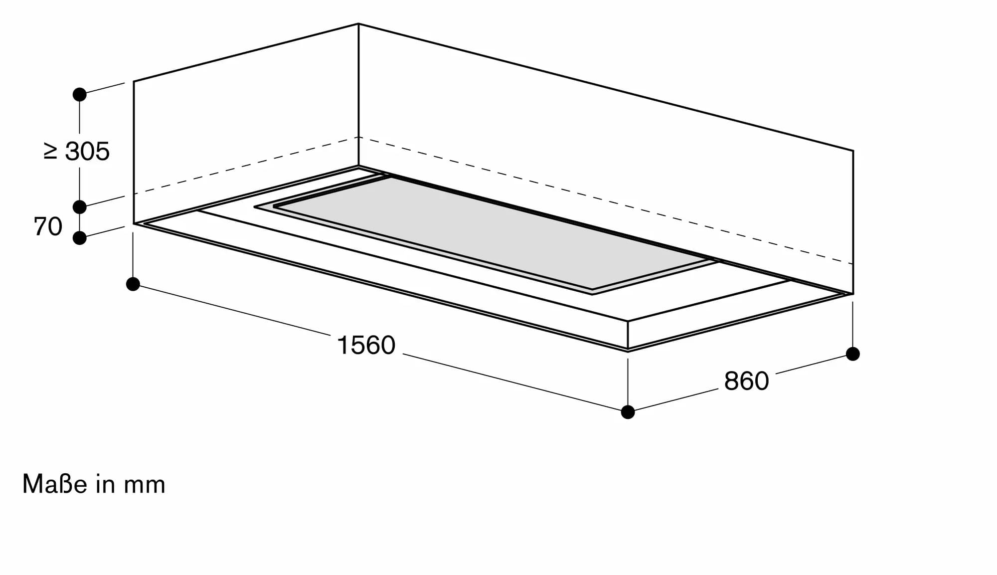 Serie 200 Deckenlüftung 120 cm Gaggenau Hellbronze - Thumbnail 10