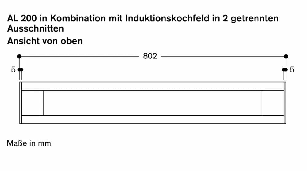 Serie 200 Tischlüftung 80 cm flächenbündiger Einbau - Thumbnail 23