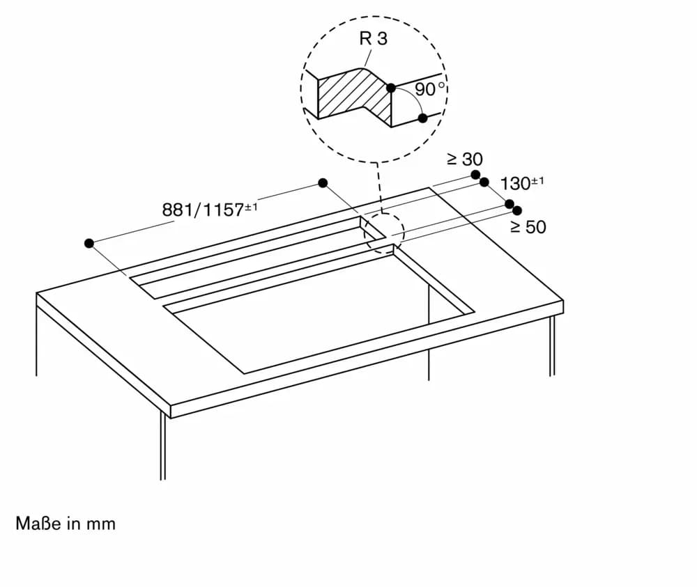 Serie 400 Tischlüftung 120 cm Edelstahl - Thumbnail 23