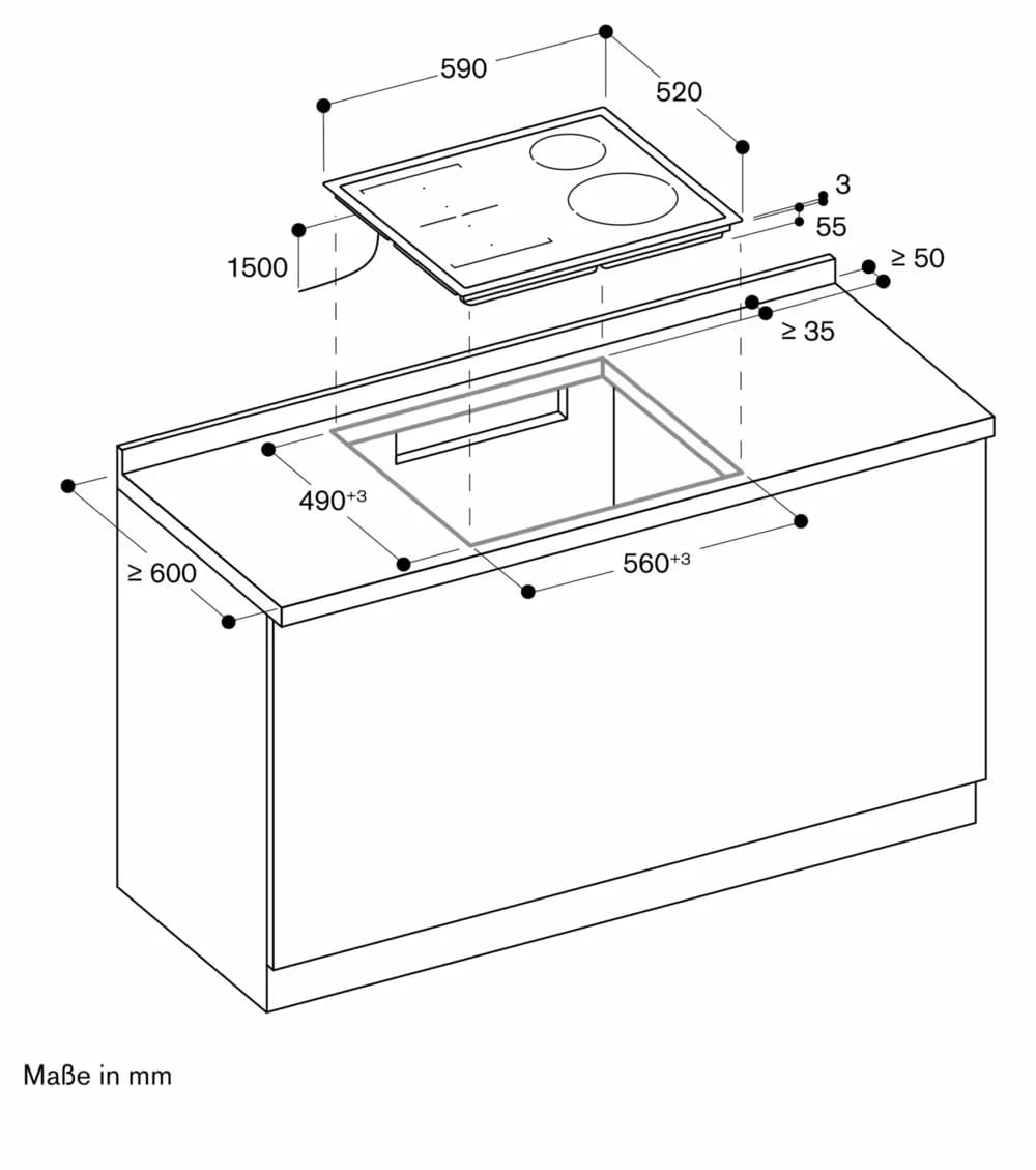 Serie 200 Flex-Induktionskochfeld 60 cm - Thumbnail 3