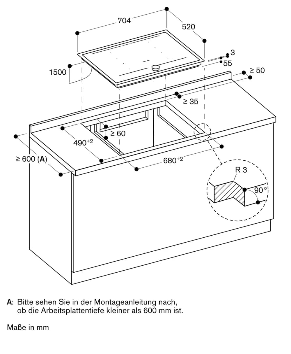 Serie 200 Flex-Induktionskochfeld 70 cm - Thumbnail 3