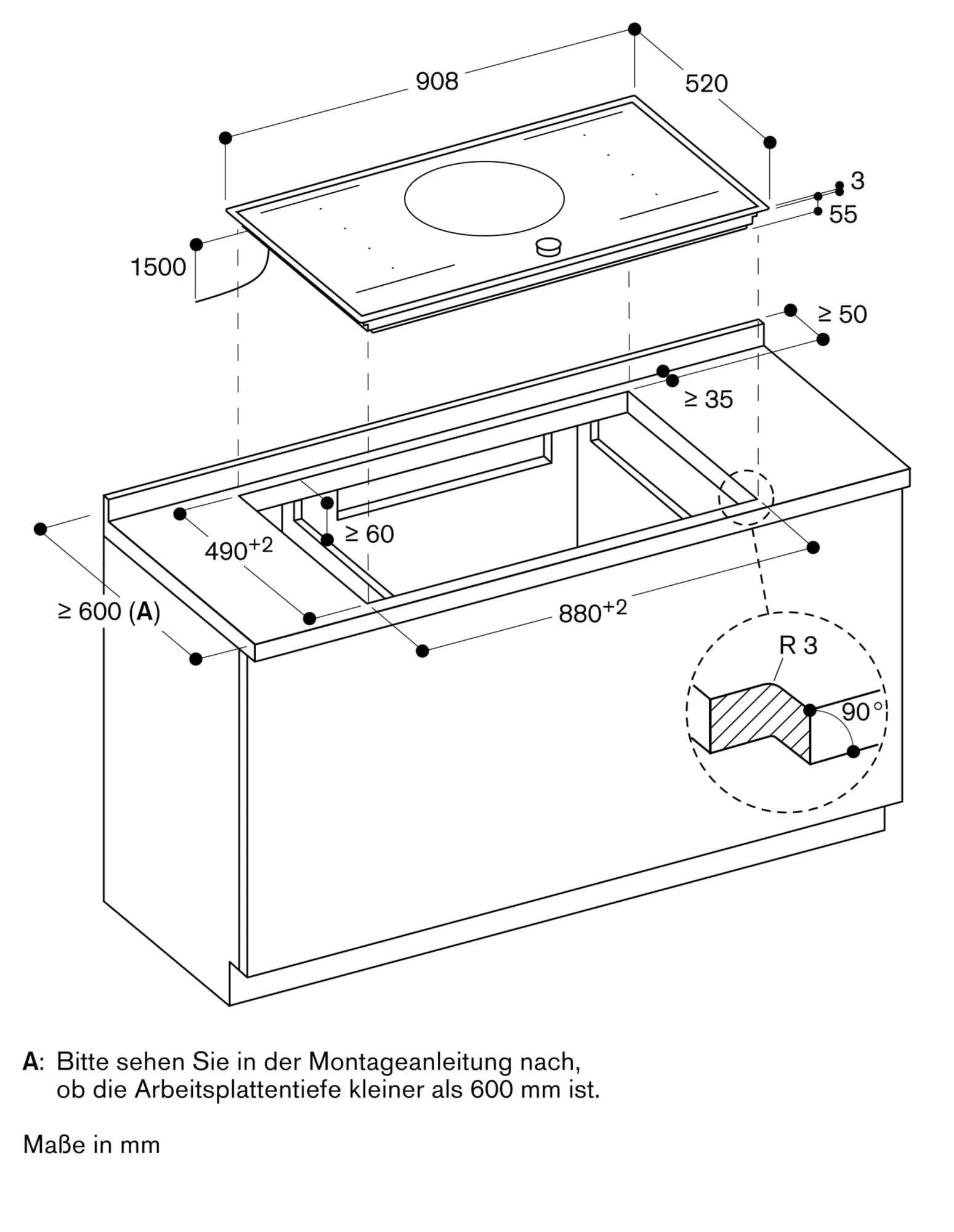 Serie 200 Flex-Induktionskochfeld 90 cm - Thumbnail 2