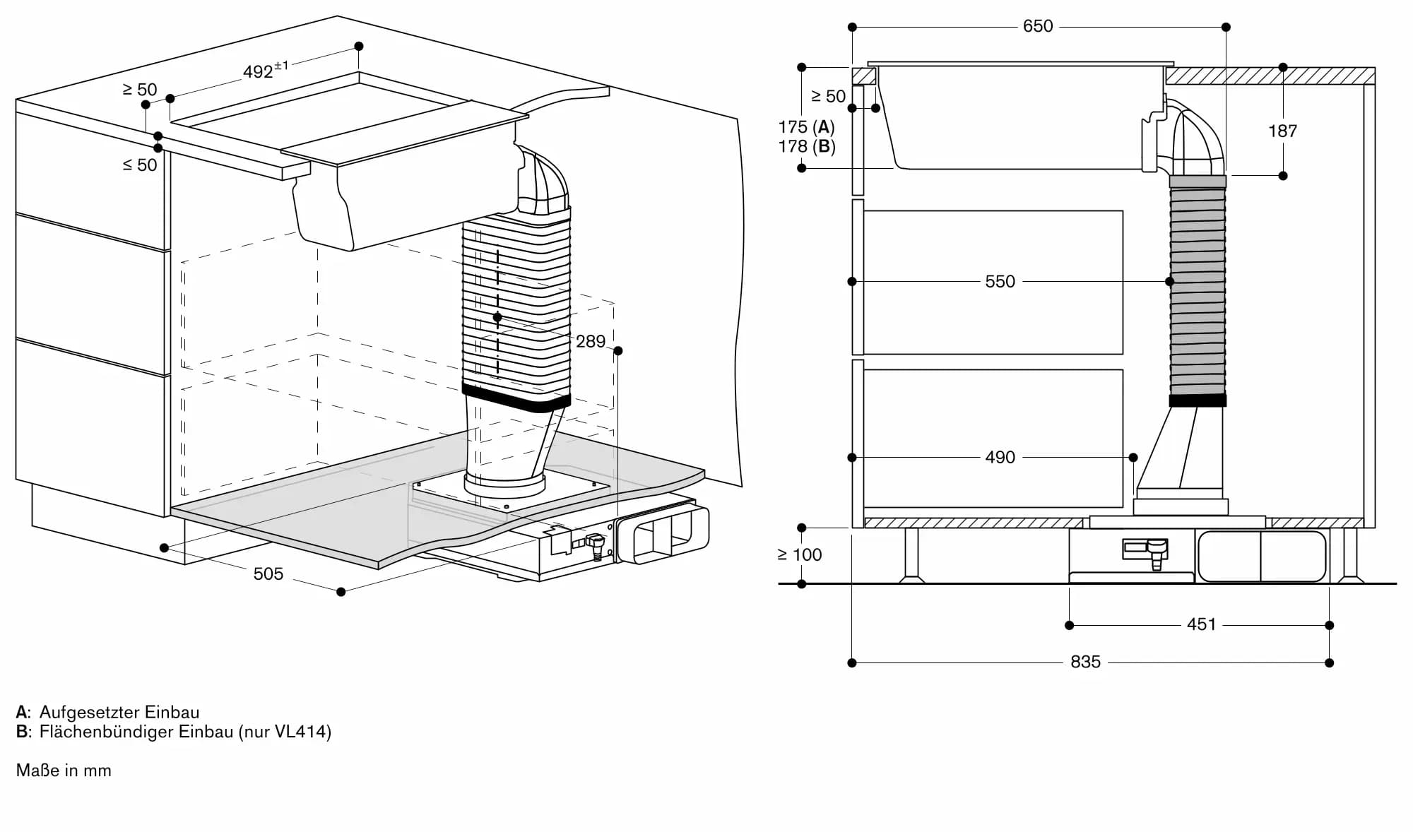 Serie 200 Vario Muldenlüftung 15 cm Schwarz - Thumbnail 10