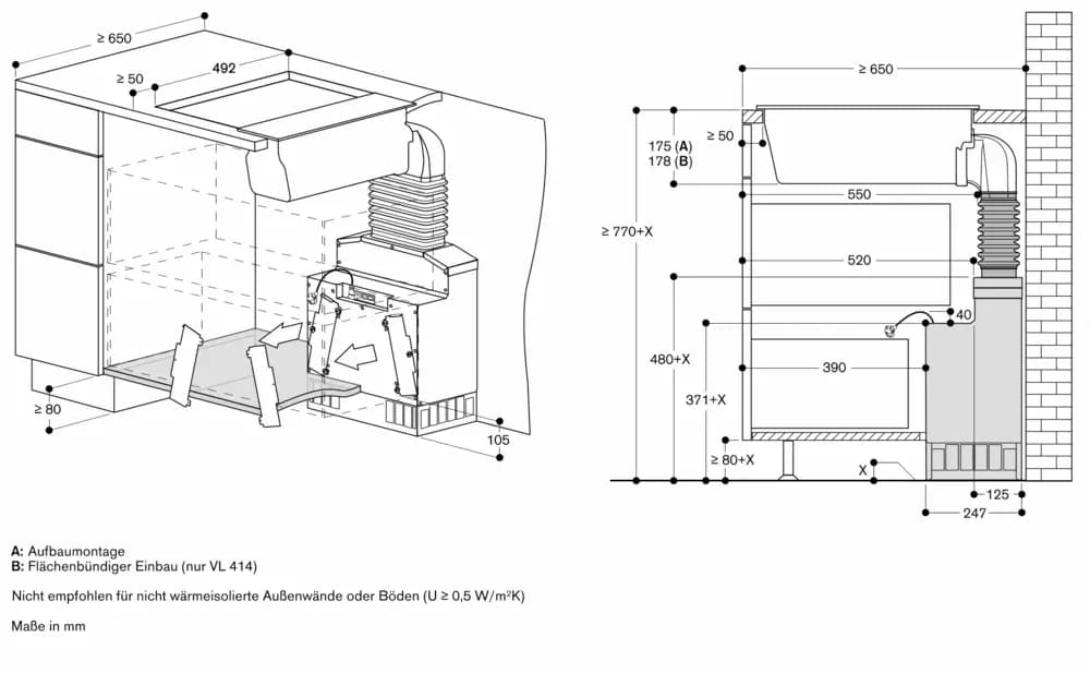 Serie 200 Vario Muldenlüftung 15 cm Schwarz - Thumbnail 17