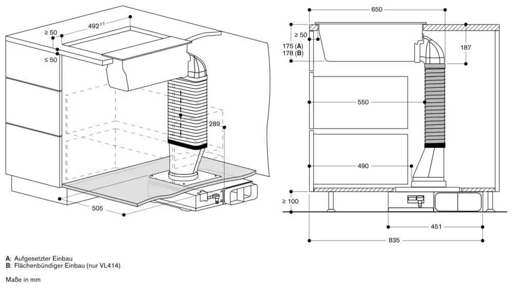 Serie 200 Vario Muldenlüftung 15 cm Schwarz - Thumbnail 18